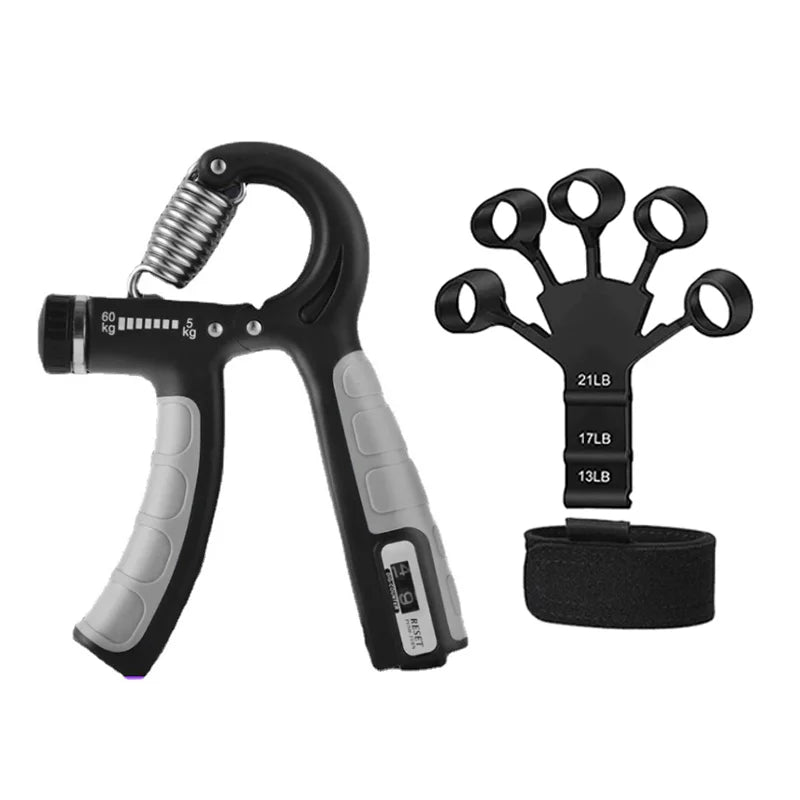 5-60kg Adjustable Hand Grip Strengthener Hand Grip Trainer With Counter Wrist Forearm And Hand Exerciser For Muscle Building