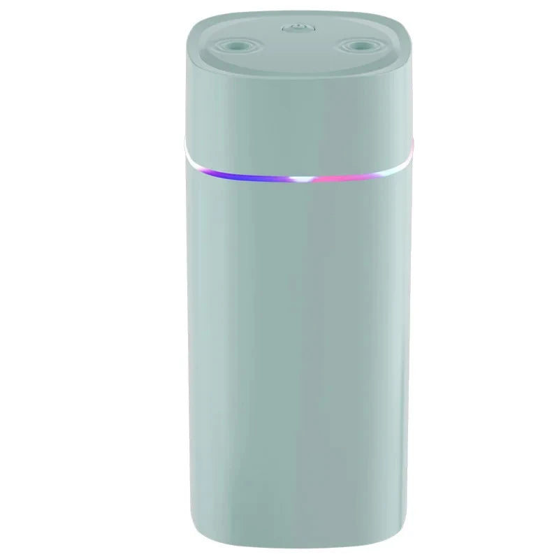 Dual-Nozzle Humidifier (USB) | 600ml/H Super Mist & Ultra Quiet | Moisturizing Device for Home/Car
